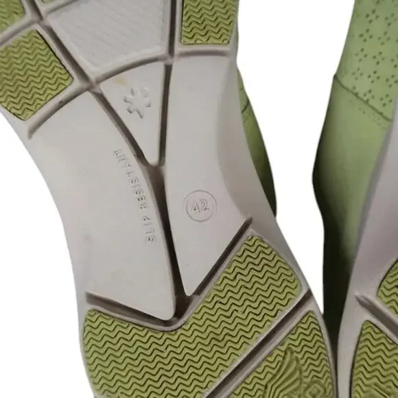 Dansko Shoes Womens 11.5 Sneakers Lifestyle Comfort Athletic Elise Leather Green - Picture 9 of 14